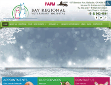 Tablet Screenshot of bayregionalvethosp.com